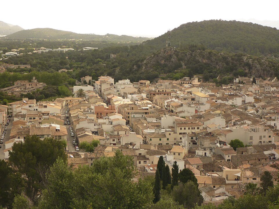 Pollença from near the top of the Valvari Steps